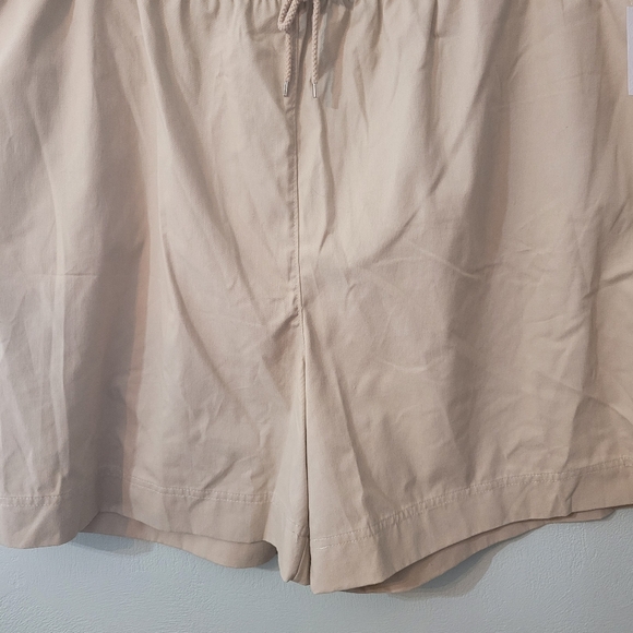 Coral Bay Women's Beige Flat Front Cotton Blend Shorts With Pockets! Size 3X - Picture 4 of 6